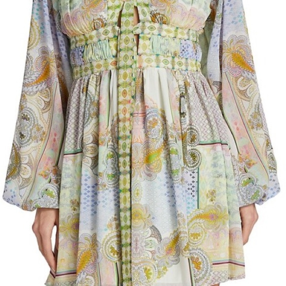 Alexis Tessie Printed Gauze Mini Dress